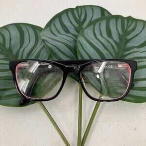 Juicy Couture Black Hot Pink Round Plastic Lightweight JU939 Glasses Frames